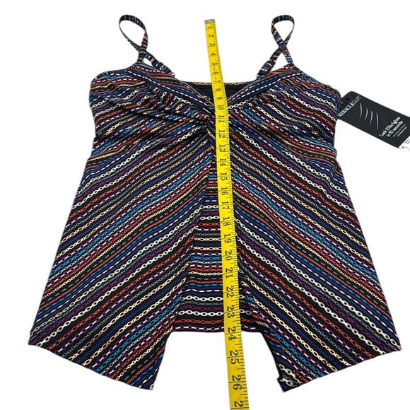 MiracleSuit Shimmer Links Love Knot Tankini Top Size 10 - Picture 15 of 16